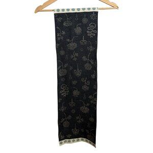 Smartwool Floral Merino Wool Scarf Granola Boho